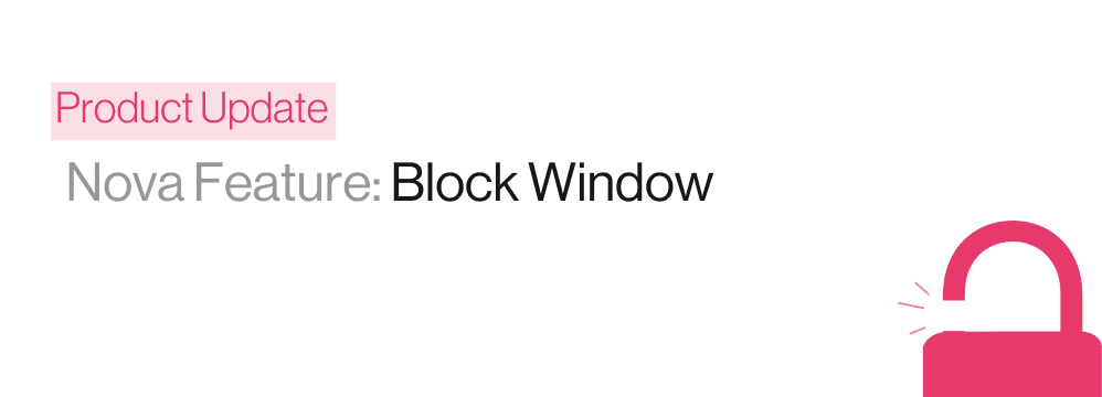 Configuração de Block Window na plataforma Erathos para controle de janelas de sincronização