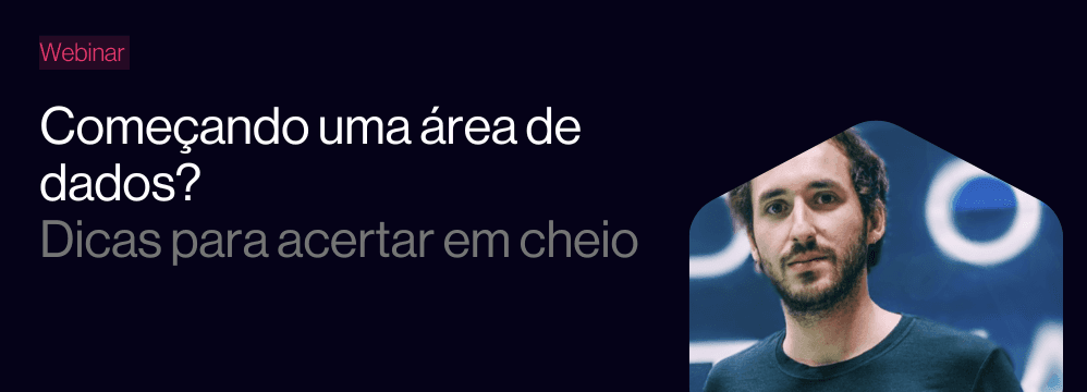 Slide do webinar da Erathos sobre como estruturar uma área de dados do zero