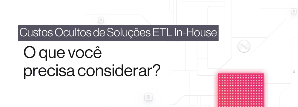 Iceberg representando os custos ocultos de soluções ETL desenvolvidas internamente