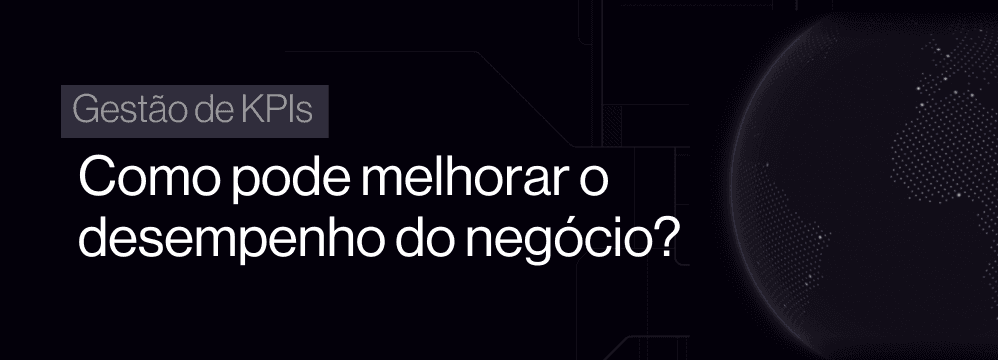 Dashboard de gestão de KPIs com indicadores de desempenho organizados por área do negócio
